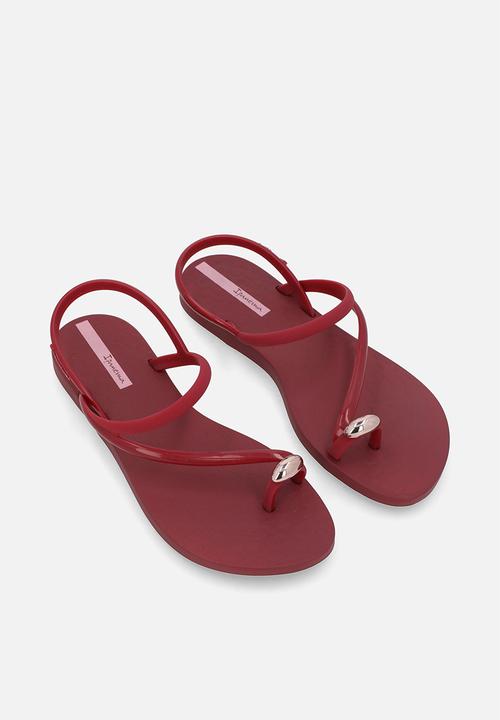 Ipanema - Glam ring sandal - burgundy rose