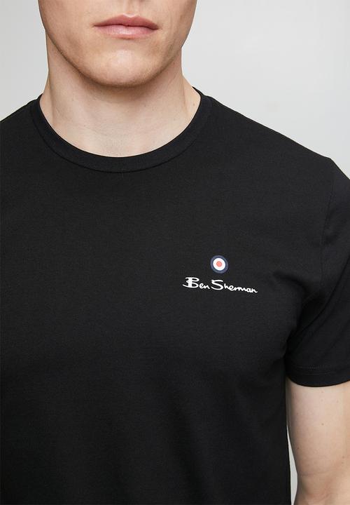 Ben Sherman - Essential Tar Prnt Crew Tee Shirt - Black