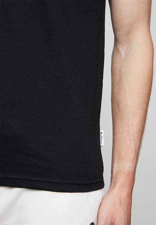 Ben Sherman - Essential Tar Prnt Crew Tee Shirt - Black