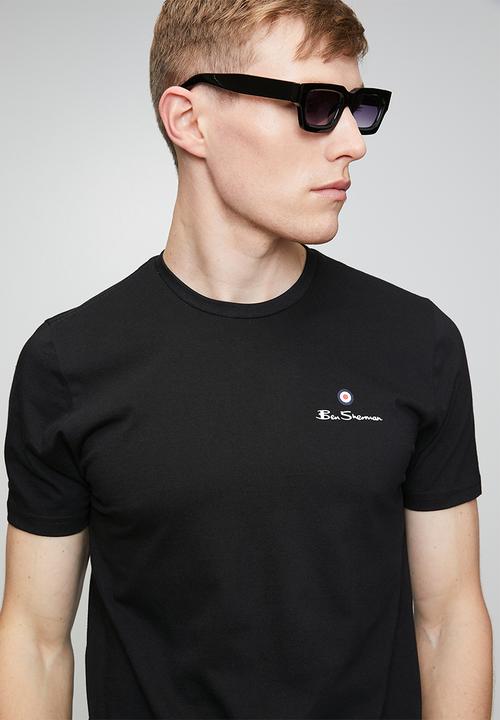 Ben Sherman - Essential Tar Prnt Crew Tee Shirt - Black