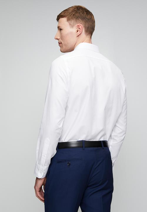 Pringle of Scotland - Pringle Tim Long Sleeve Tailored Shirt - White