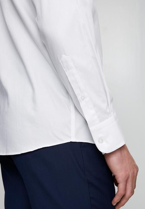 Pringle of Scotland - Pringle Tim Long Sleeve Tailored Shirt - White