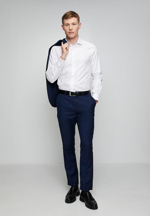 Pringle of Scotland - Pringle Tim Long Sleeve Tailored Shirt - White