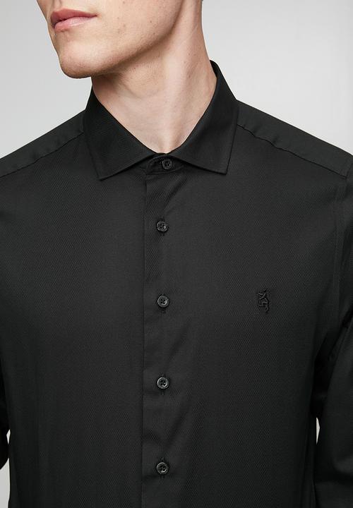 Pringle of Scotland - Pringle Tim Long Sleeve Tailored Shirt - Black