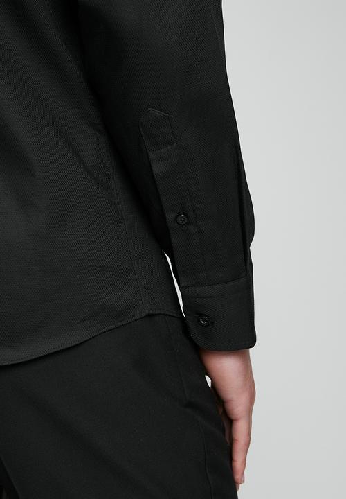 Pringle of Scotland - Pringle Tim Long Sleeve Tailored Shirt - Black