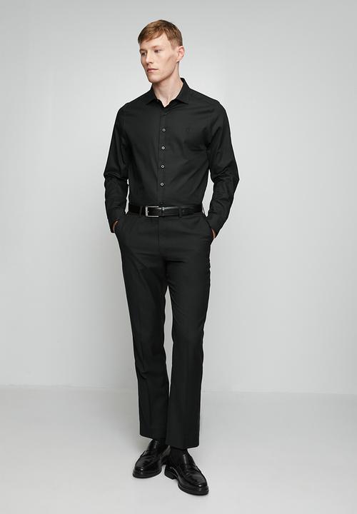 Pringle of Scotland - Pringle Tim Long Sleeve Tailored Shirt - Black