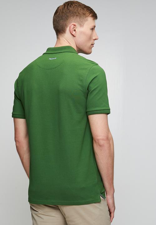 Pringle of Scotland - Pringle Adam Pique Golfer - Mid Green