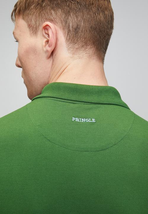Pringle of Scotland - Pringle Adam Pique Golfer - Mid Green