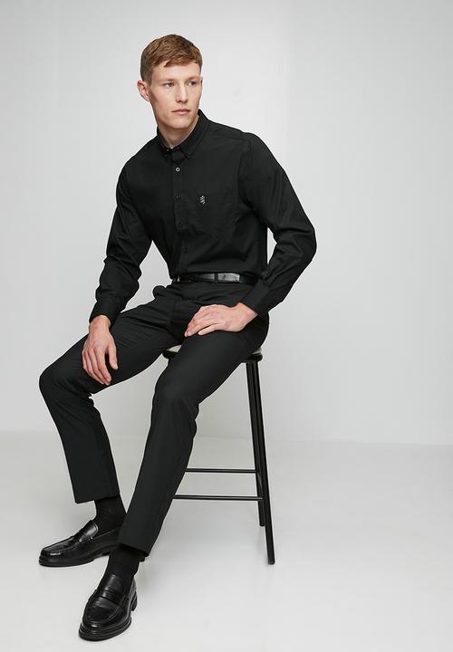 Pringle of Scotland - Pringle Jacob Ls Classic Stretch Shirt - Black