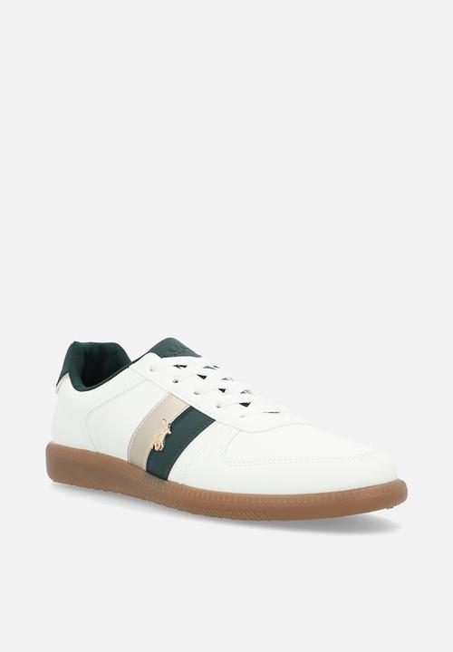 POLO - Side flash retro sneaker - white