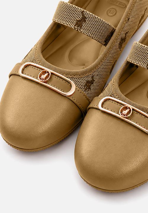 POLO - Jacquard Ballet Flat - Stone