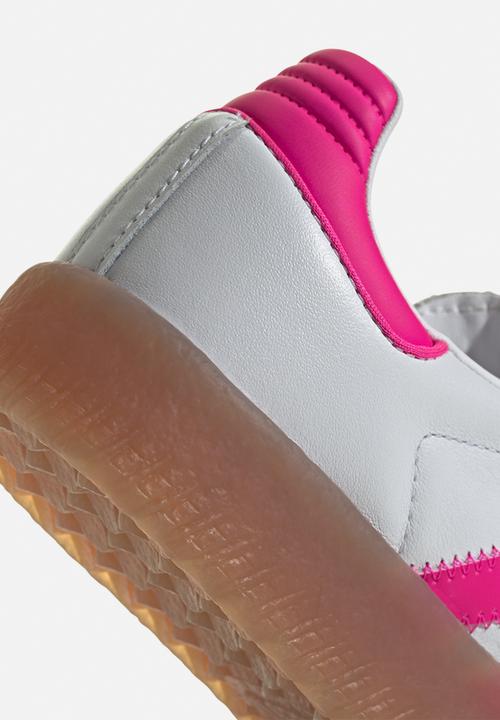 adidas Originals - Sambae J - Cloud White/Shock Pink/Gold Metallic
