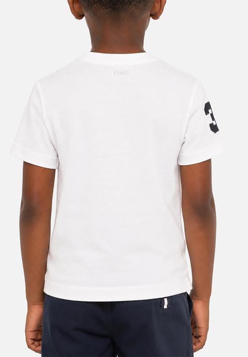 POLO - Boys James V Neck Tee - White