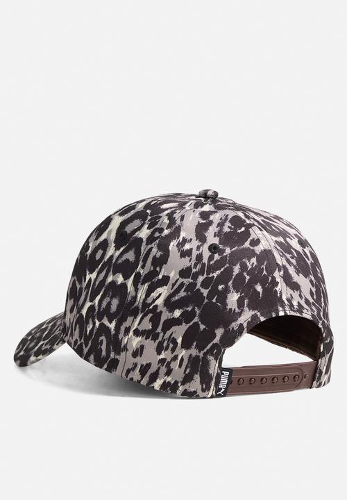 PUMA - Ess Elevated Aop Bb Cap - Buttercream-Leopard