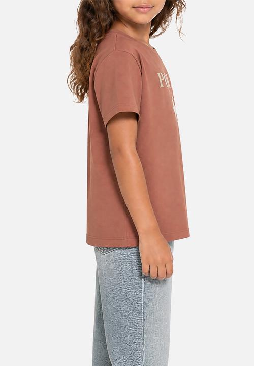 POLO - Girls Gianna Embroidered Ss Tee - Rosewood