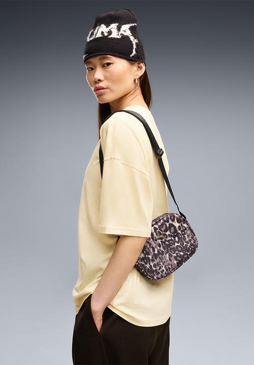 PUMA - Pop Crossbody Bag - Puma Black-Leopard Aop