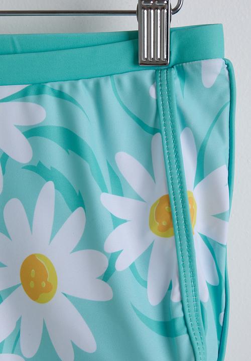 Pop Candy - Rash guard with matching bottoms - aqua blue/aop