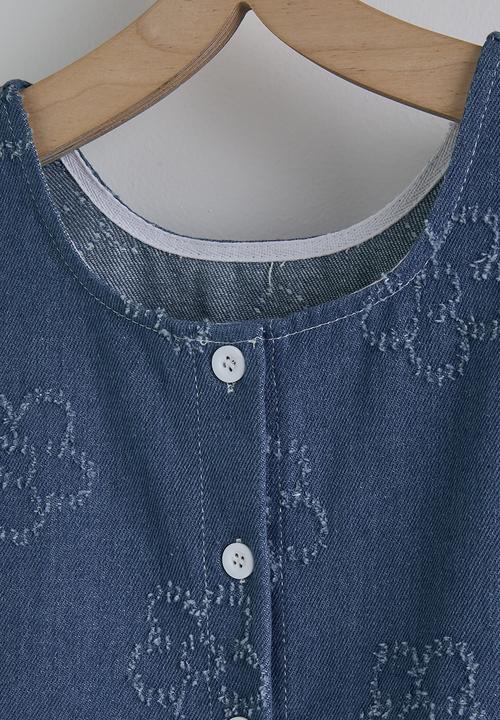 Pop Candy - Sleeveless tee and shorts - blue