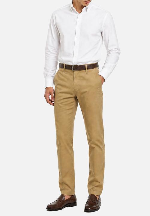 POLO - Mens essential slim leg chino - brown