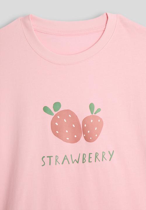 Pop Candy - Strawberry graphic tee - pink