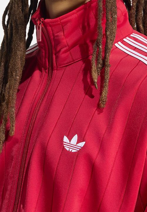 adidas Originals - Firebird Pinstripe Drop Needle Track Top - Victory Red