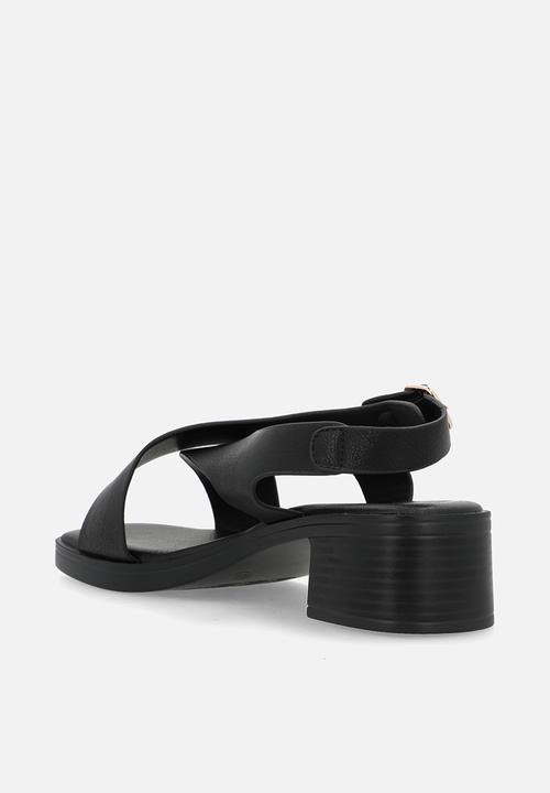 Butterfly Classics - Esmee 1 cross strap heel - black