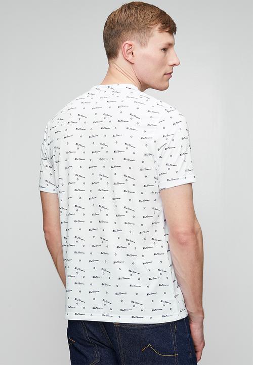 Ben Sherman - Ben Tar Aop Tee Shirt - White