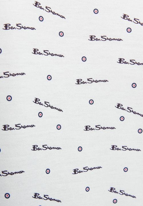 Ben Sherman - Ben Tar Aop Tee Shirt - White