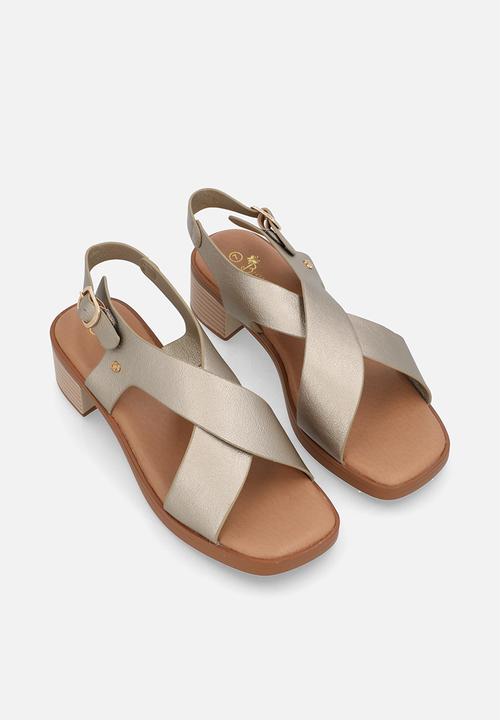 Butterfly Classics - Esmee 1 cross strap heel - champagne