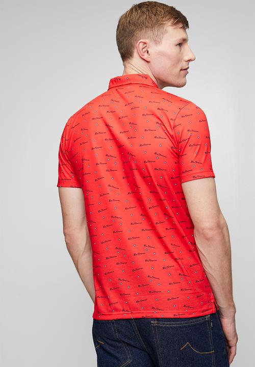 Ben Sherman - Ben Tar Aop Polo - red