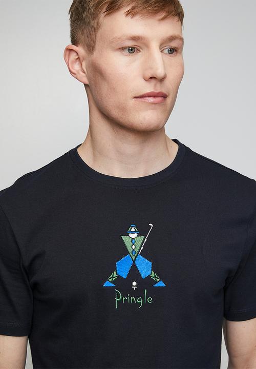 Pringle of Scotland - Pringle Stef Embroidery Tee - Navy