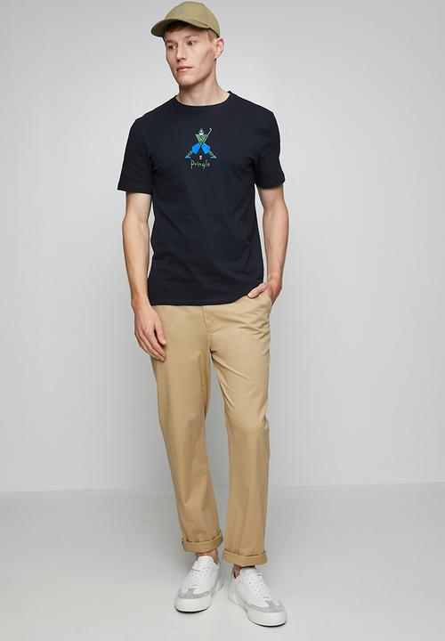 Pringle of Scotland - Pringle Stef Embroidery Tee - Navy