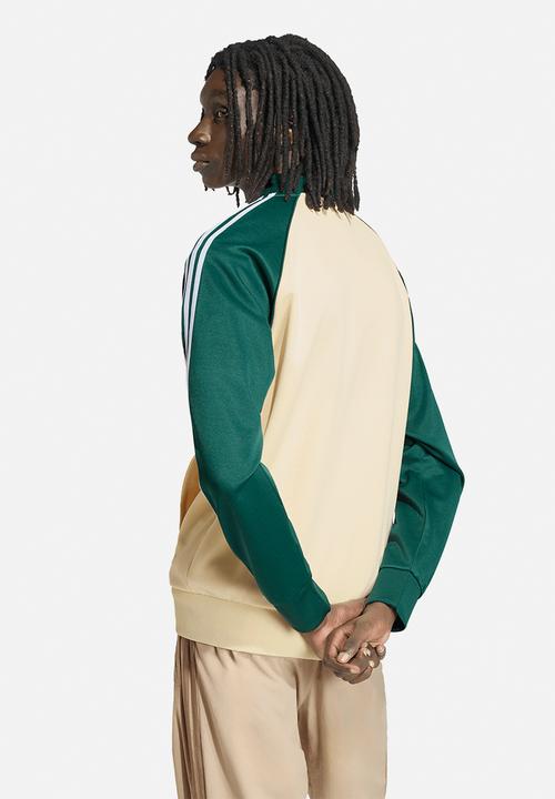 adidas Originals -  SST Track Top - Warm Vanilla / Collegiate Green
