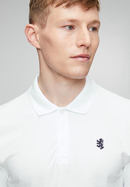 Pringle of Scotland - Pringle Adam Pique Golfer - White