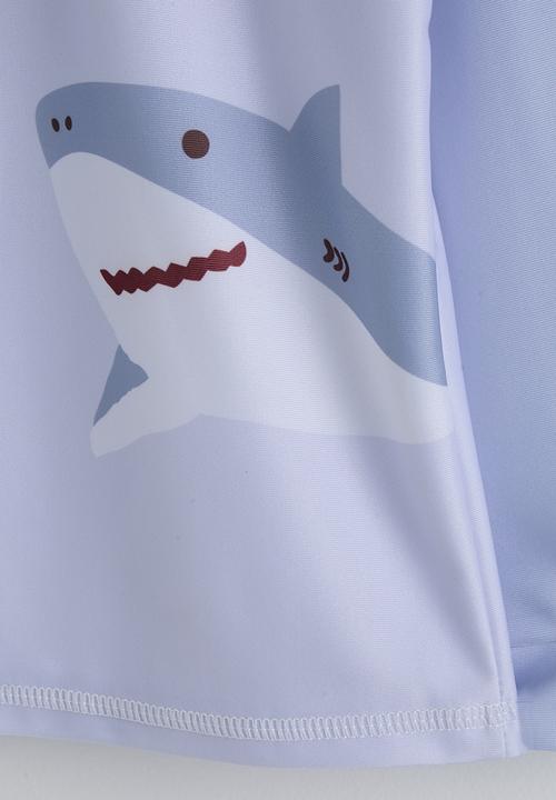 Pop Candy - Rash guard and board shorts - blue/aop