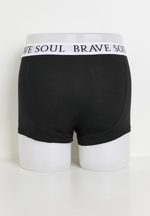Brave Soul - 5Pk Boxers - Black Multi