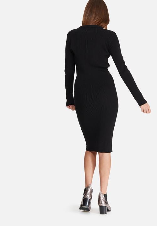 dailyfriday - Ribbed knitwear dress