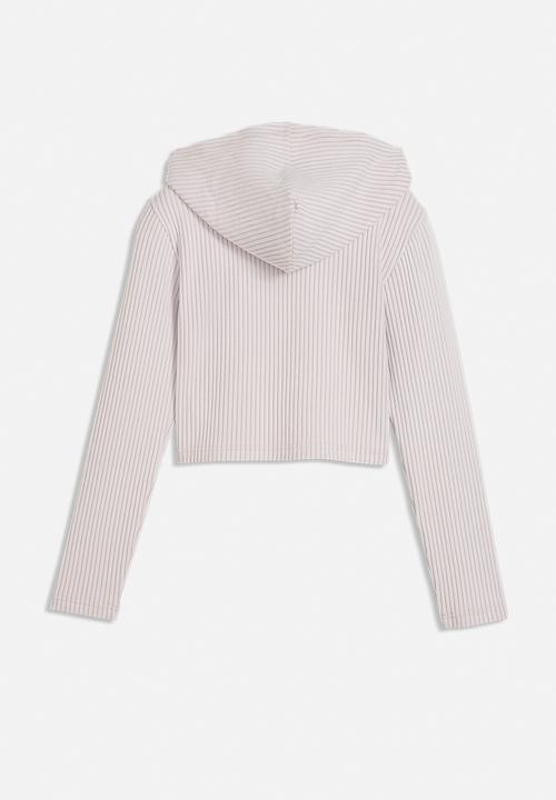 PUMA - Ess Ribbed Full-Zip Soft Touch Hoodie G - Misty Pink Heather