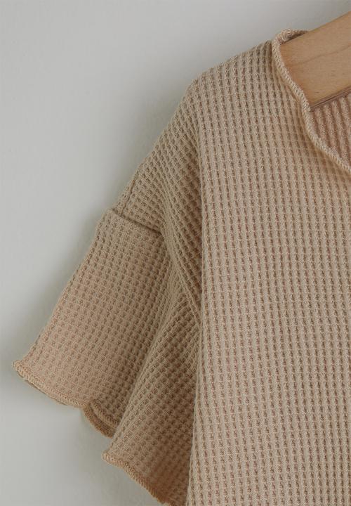 Pop Candy - Tee and shorts - light khaki