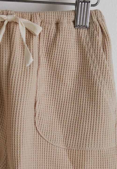 Pop Candy - Tee and shorts - light khaki