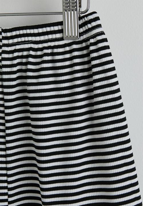Pop Candy - Tank top & shorts - black stripes