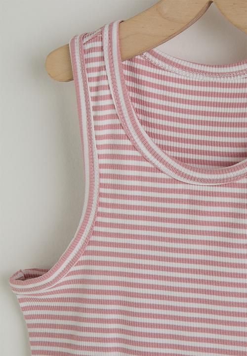 Pop Candy - Tank top & shorts - pink stripes