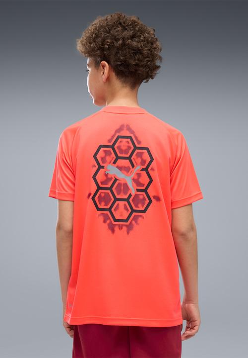 PUMA - Active Sports Poly Back Graphic Tee B - Ultra Red