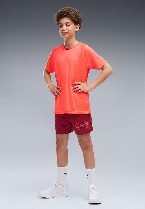 PUMA - Active Sports Poly Back Graphic Tee B - Ultra Red