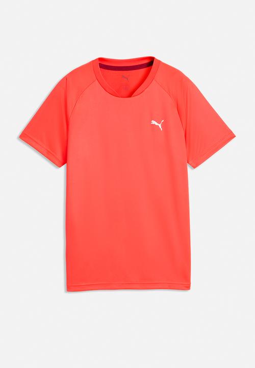PUMA - Active Sports Poly Back Graphic Tee B - Ultra Red