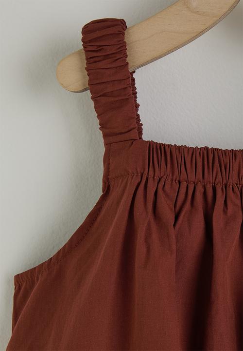 Pop Candy - Square neck blouse - brown