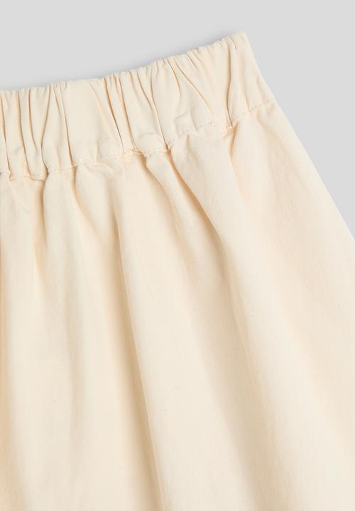 Pop Candy - Tiered ruffle midi skirt - cream