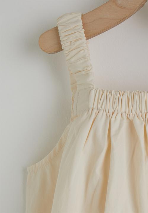 Pop Candy - Square neck blouse & shorts - off white