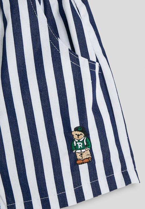 Pop Candy - Striped regular fit shorts - navy