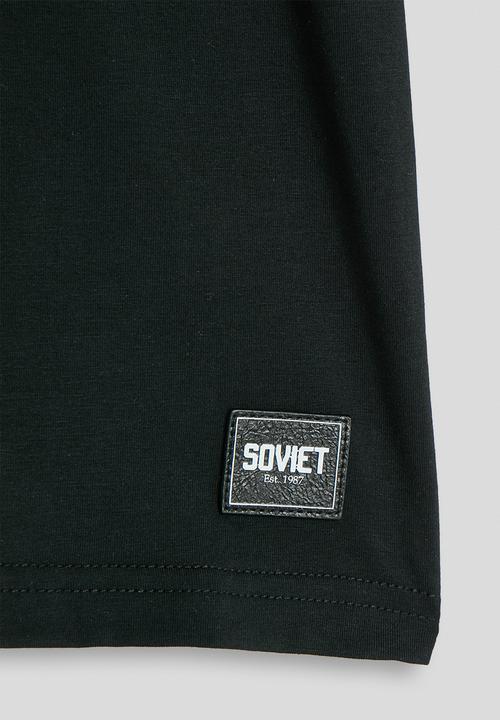 SOVIET - Boys Short sleeve Crew Neck Tee - Black